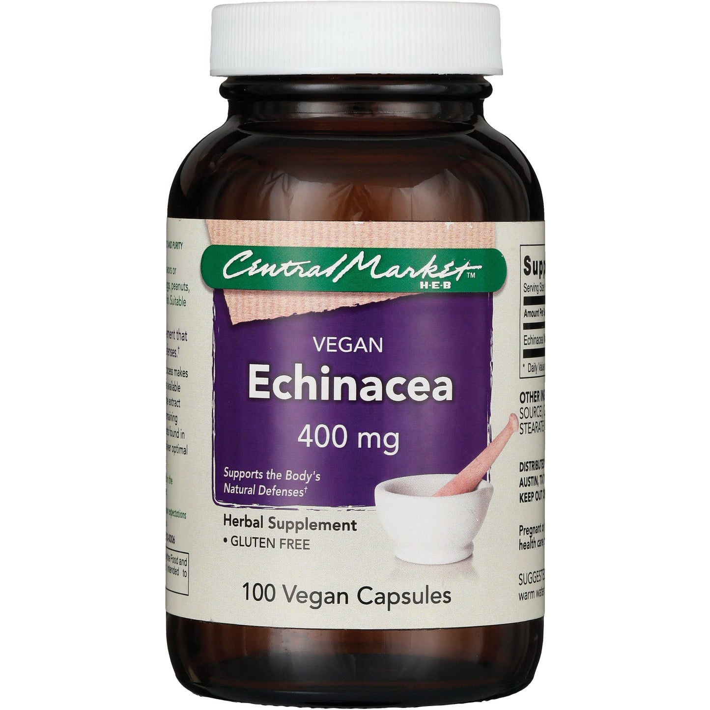 Central Market Echinacea 400mg Vegan Capsules