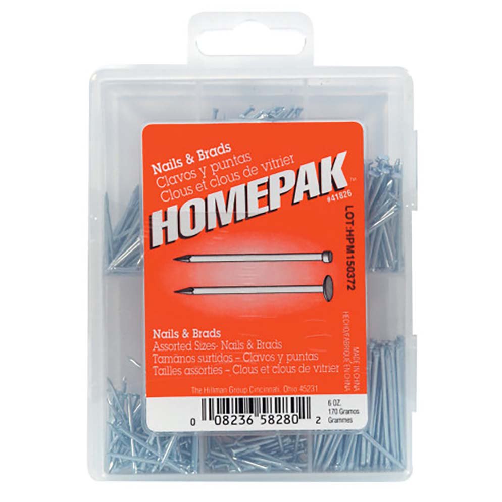 The Hillman Group Homepak Nails & Brads Kit