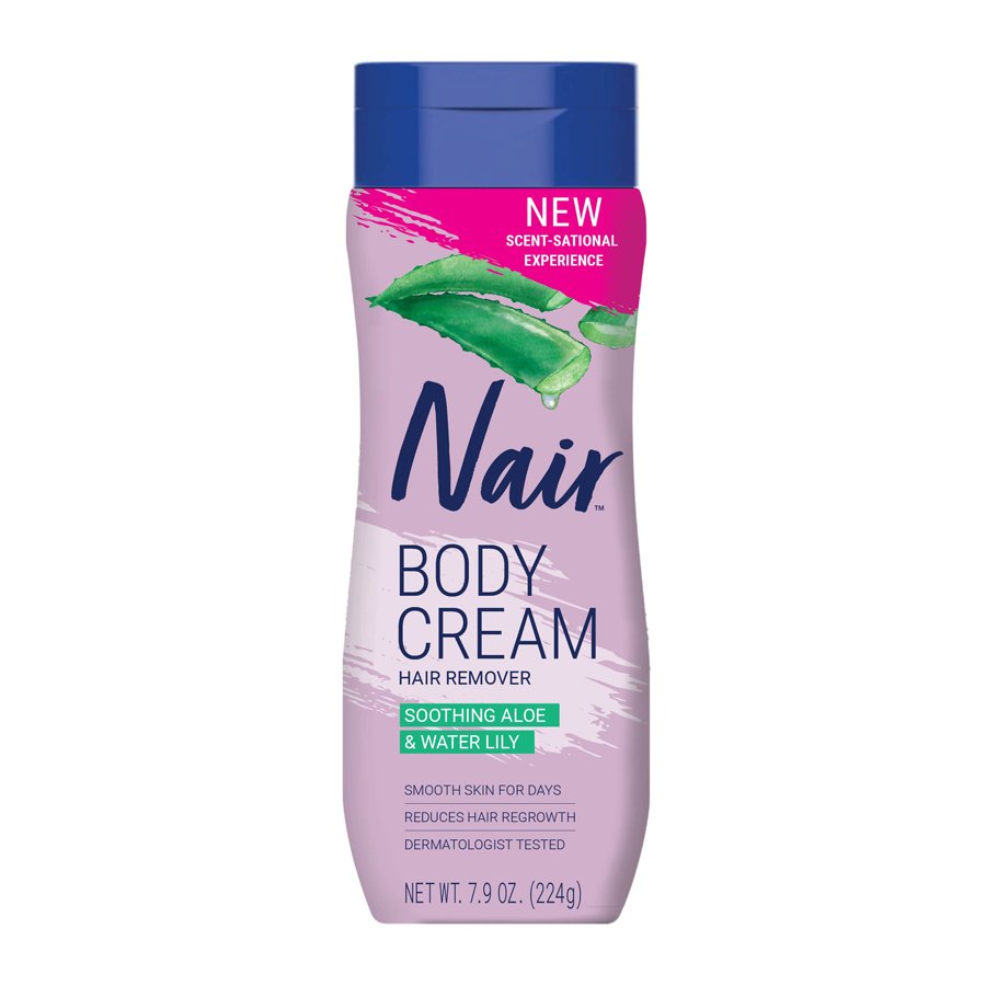 Nair Body Cream Hair Remover Lotion For Legs And Body - Soothing Aloe & Water Lily