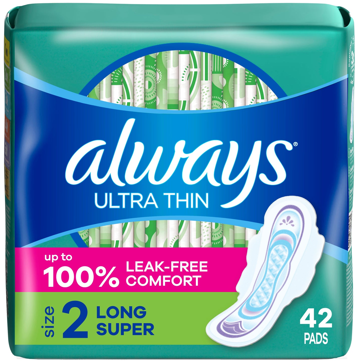 Always Ultra Thin Pads with Wings - Size 2