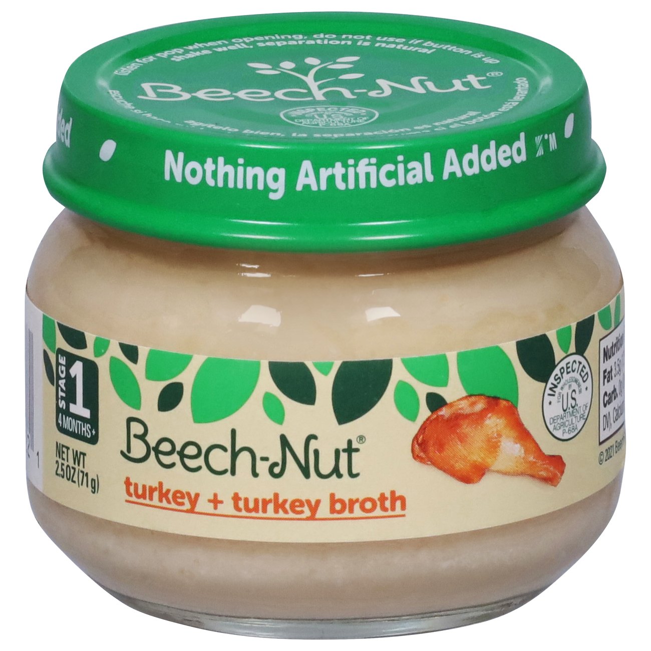 Beech-Nut Stage 1 Baby Food - Turkey & Turkey Broth