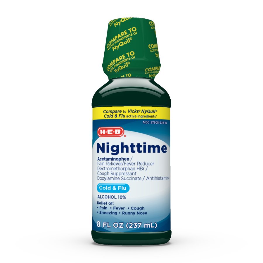 H-E-B Nighttime Cold & Flu Liquid