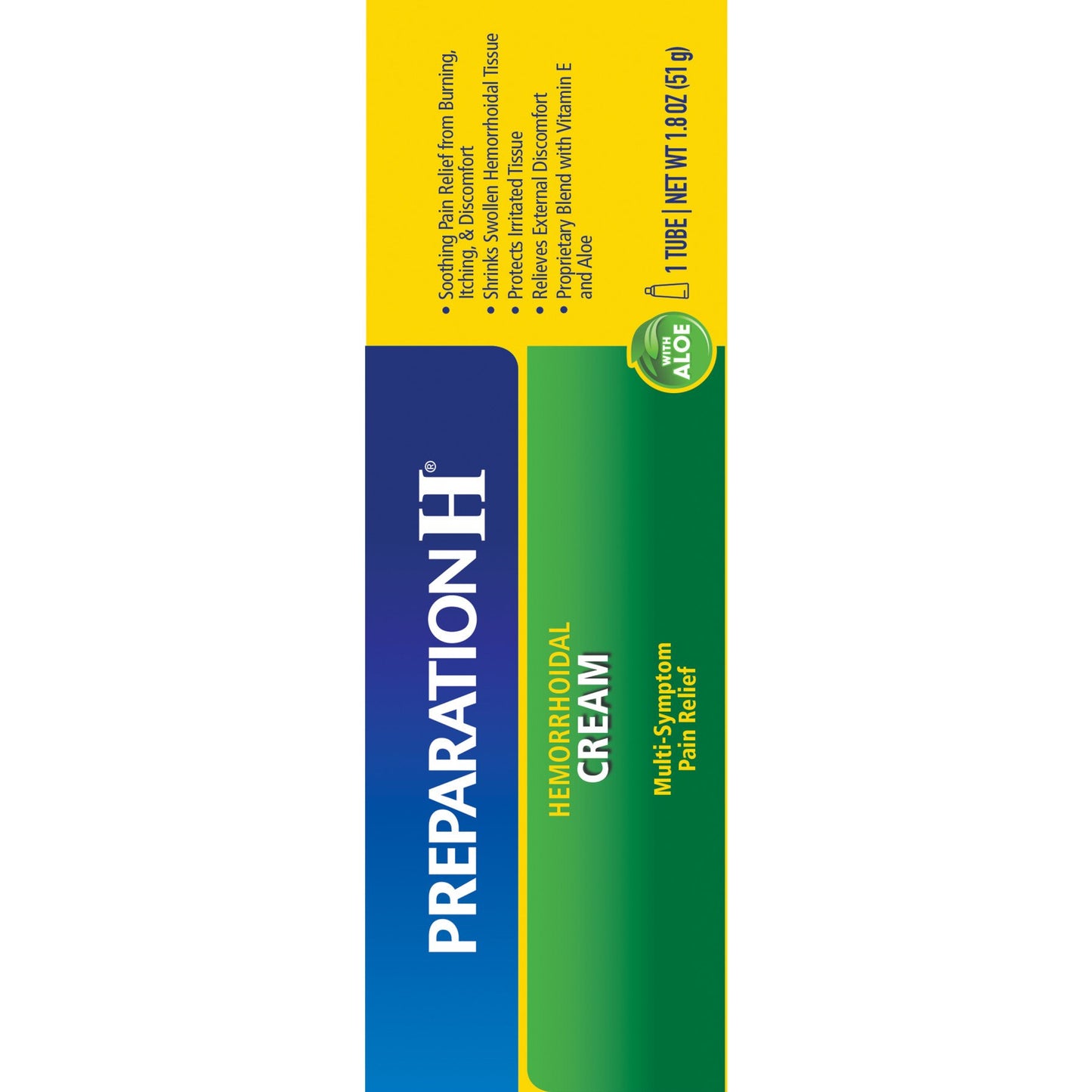Preparation H Hemorrhoid Cream with Aloe for Multi-Symptom Relief
