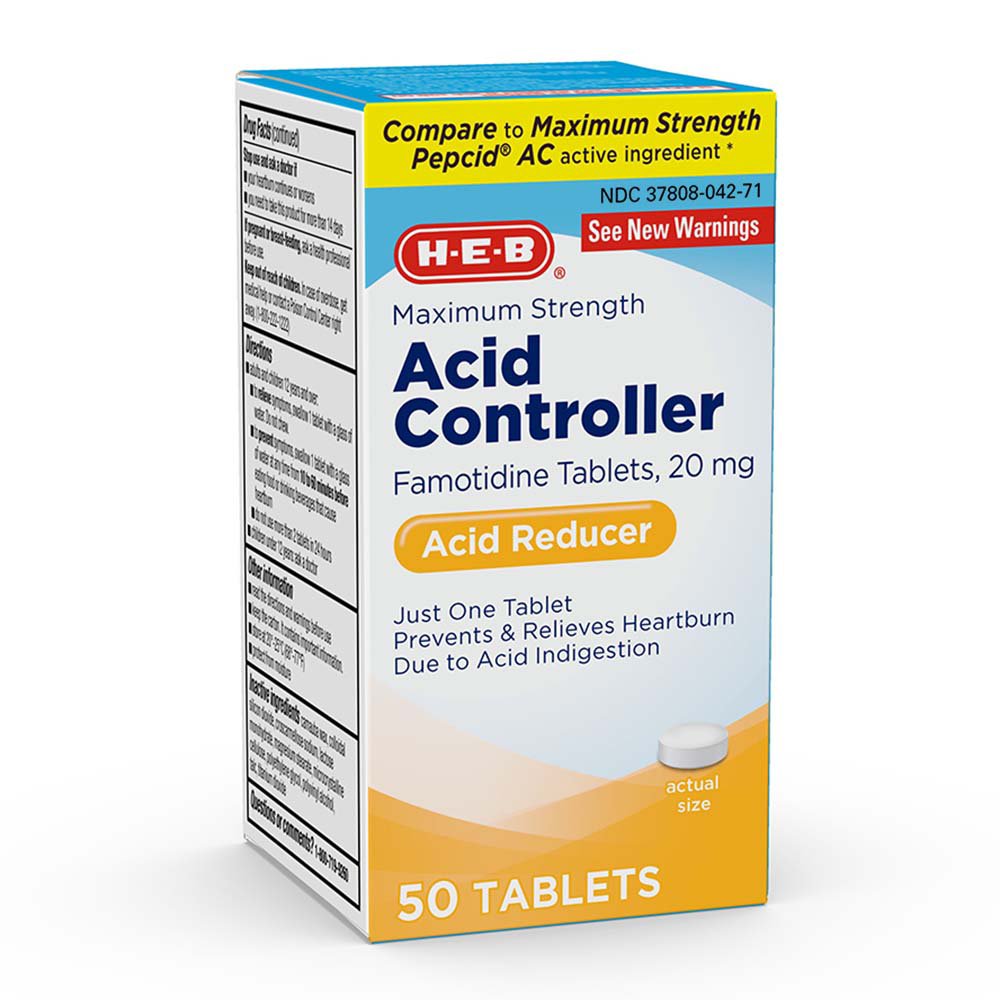 H-E-B Famotidine Acid Controller Tablets – 20 mg