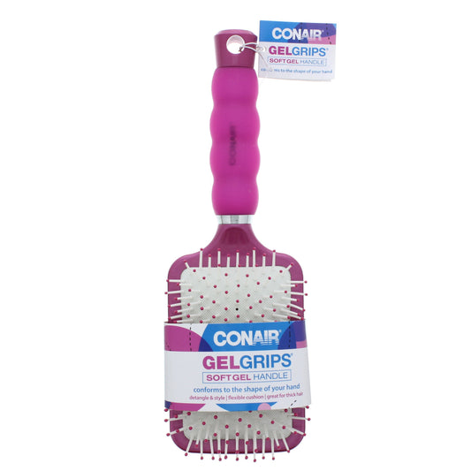 Conair Gel Grips Paddle Hair Brush - Colors May Vary