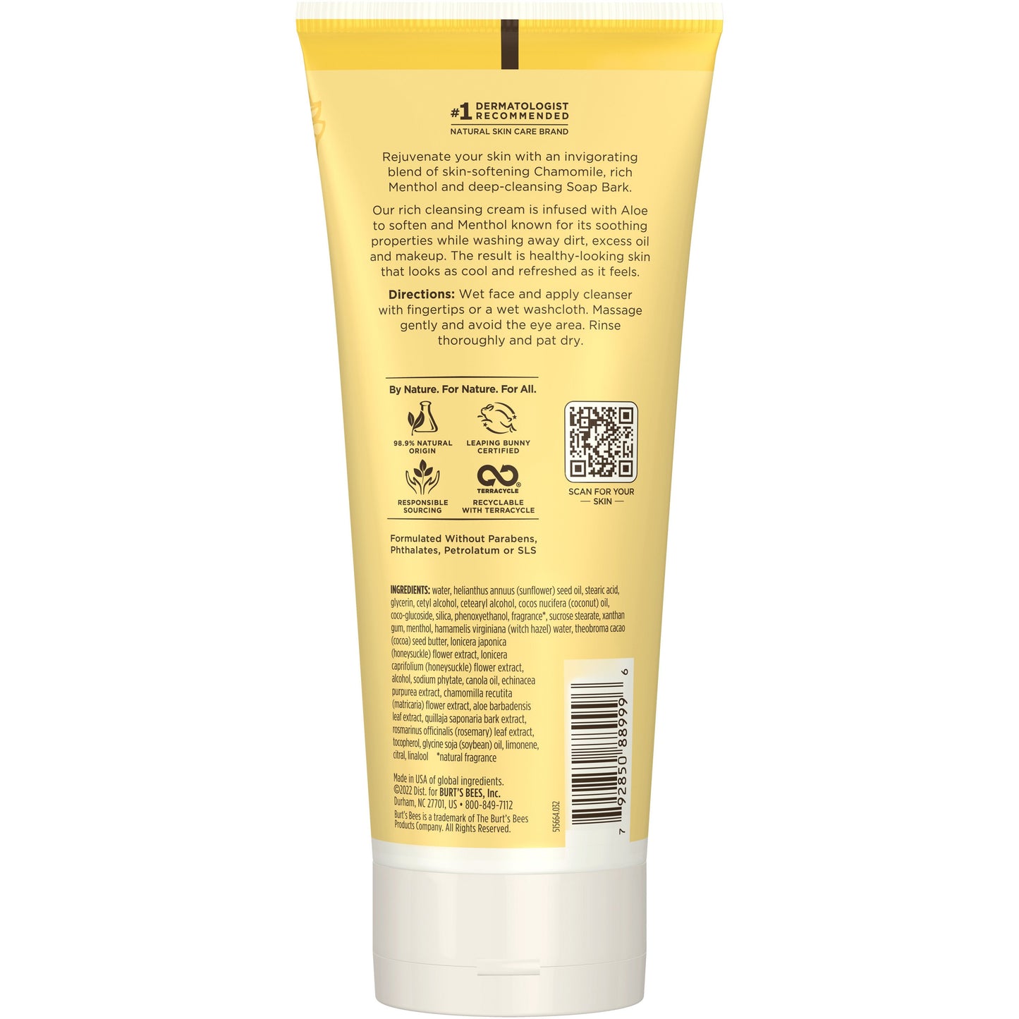 Burt's Bees Deep Cleansing Cream - Soap Bark & Chamomile