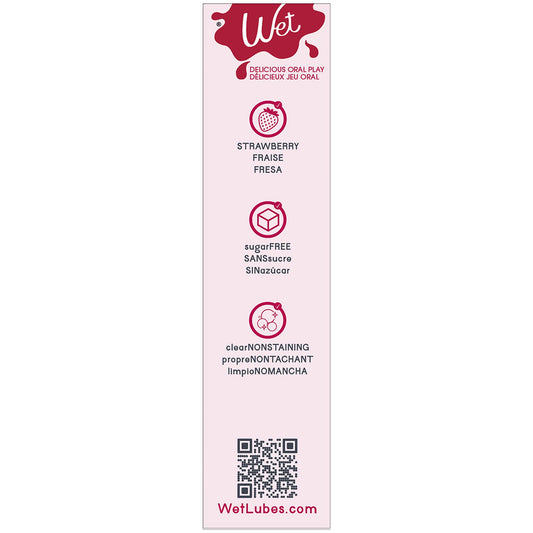 Wet Water Based Flavored Lubricant - Sultry Strawberry