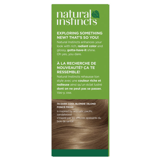 Clairol Natural Instincts Vegan Demi-Permanent Hair Color - 7A Dark Cool Blonde