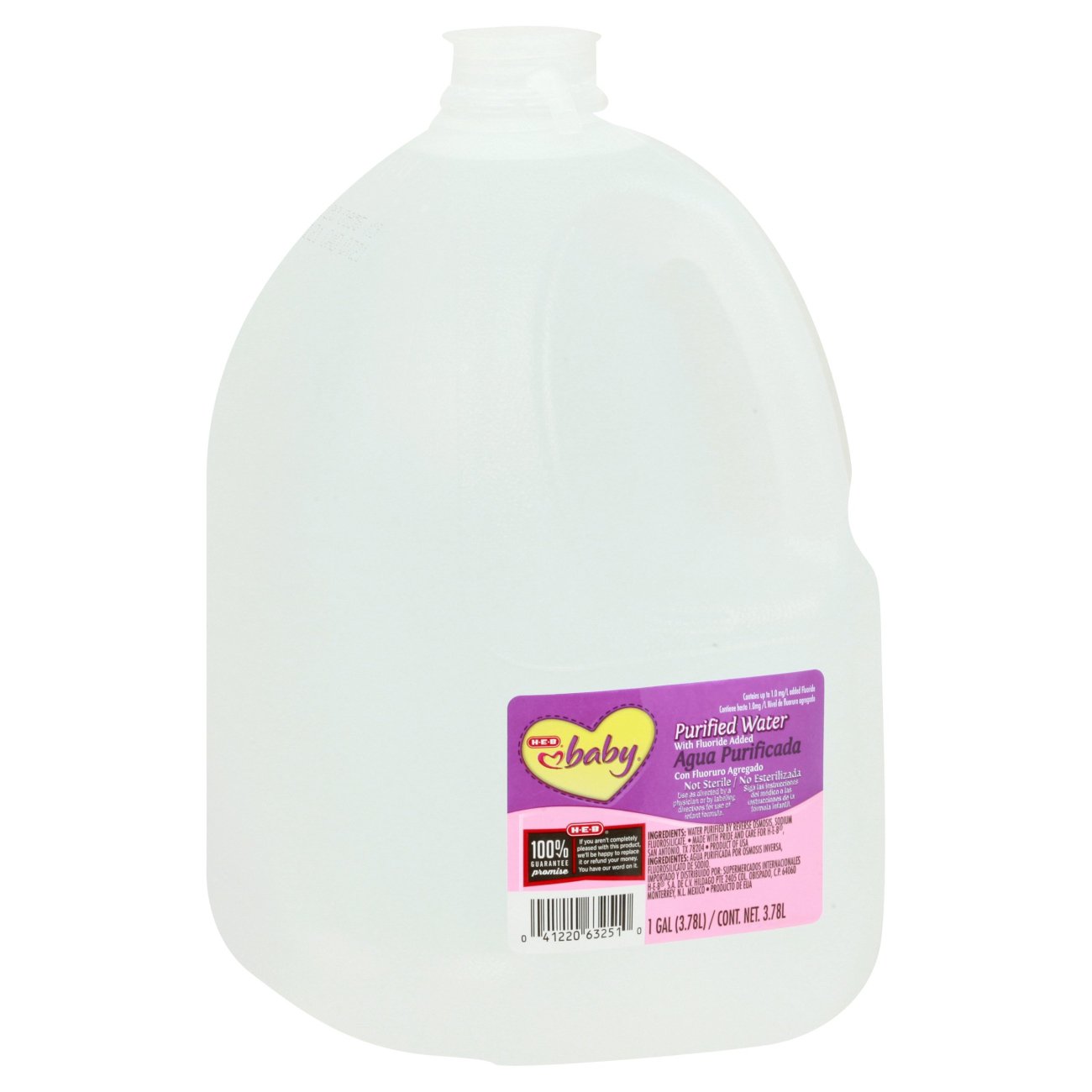 H-E-B Baby Fluoridated Purified Drinking Water