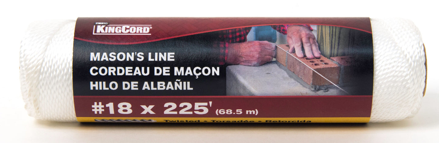 KINGCORD - MIBRO White Twisted Mason's Line - Spool