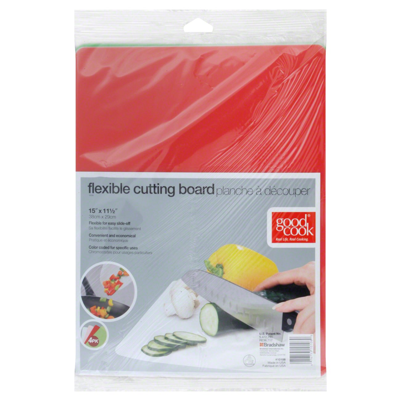 GoodCook Flexible Cutting Boards, 4 Pk