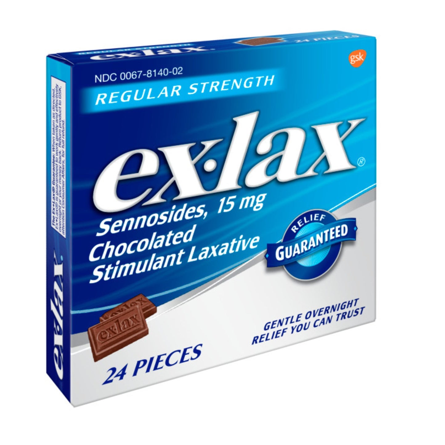 ex-lax Regular Strength Stimulant Laxative Chocolated Pieces