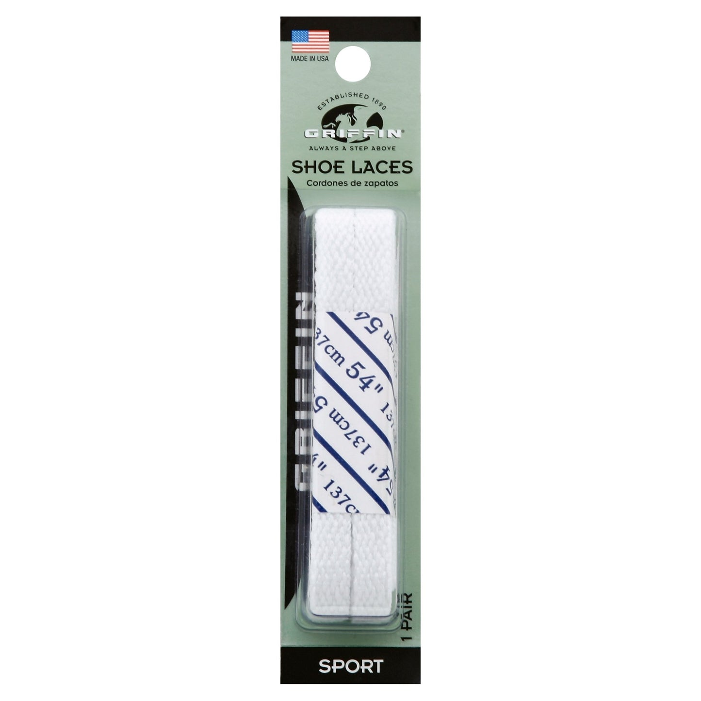 Griffin Sport Shoe Laces - White