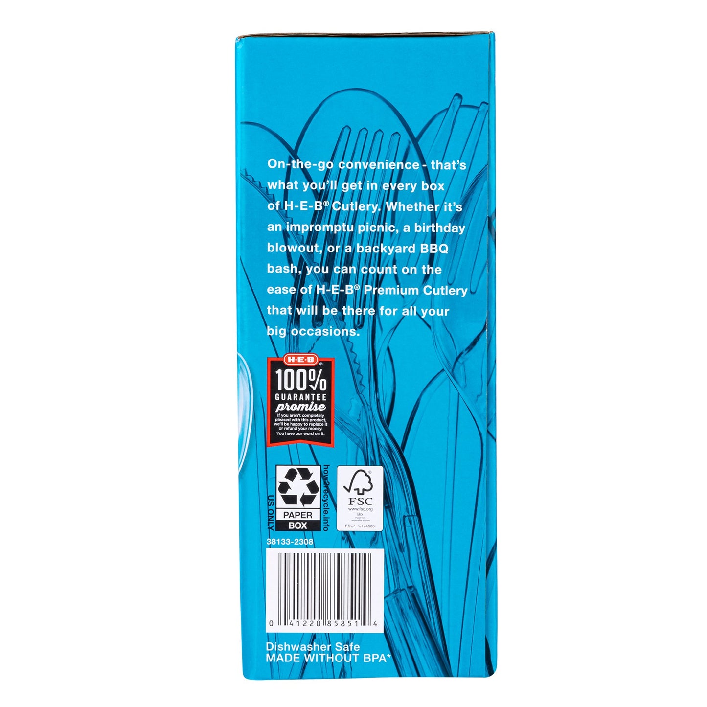 H-E-B Plastic Knives, Forks & Spoons Combo Pack - Clear