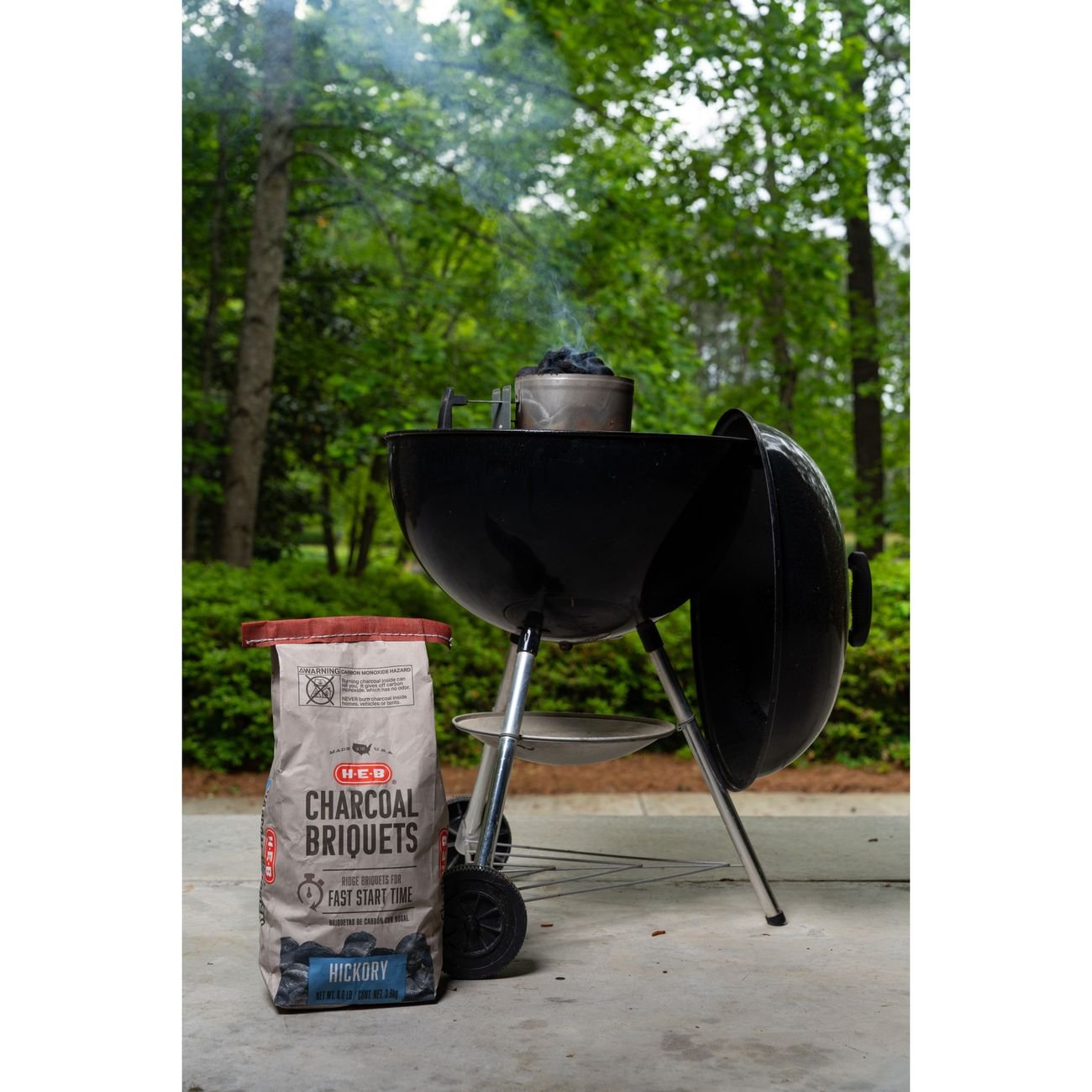 H-E-B Hickory Charcoal Briquets