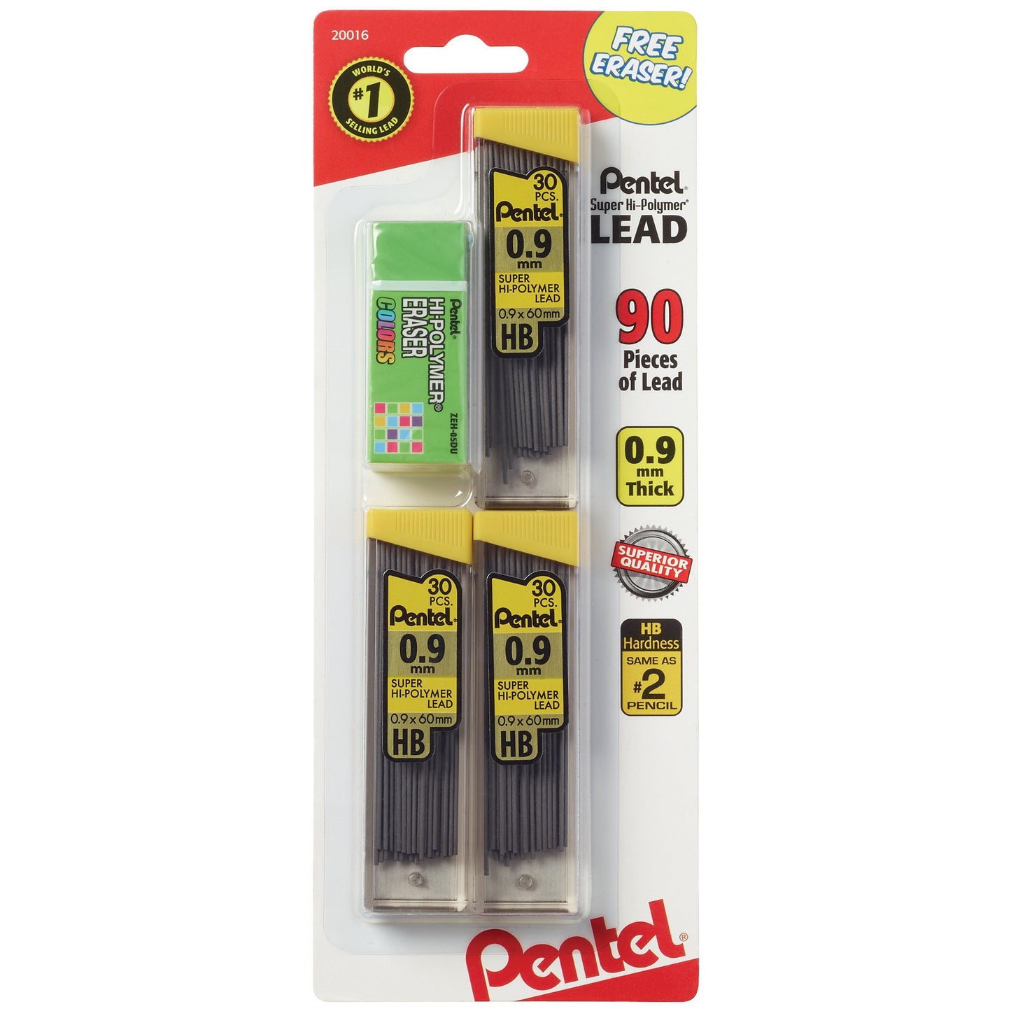 Pentel Super Hi-Polymer Lead Refills - 0.9 mm