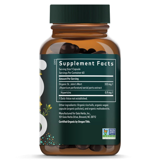 Gaia Herbs Single Herbs St.John's Wort Vegetarian Liquid Phyto-Caps