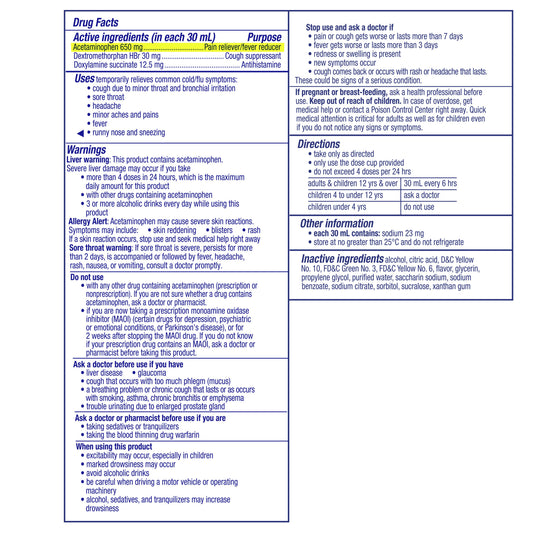 Vicks NyQuil Cold & Flu Relief Liquid Over-the-Counter Medicine, Powerful Multi-Symptom Nighttime Relief