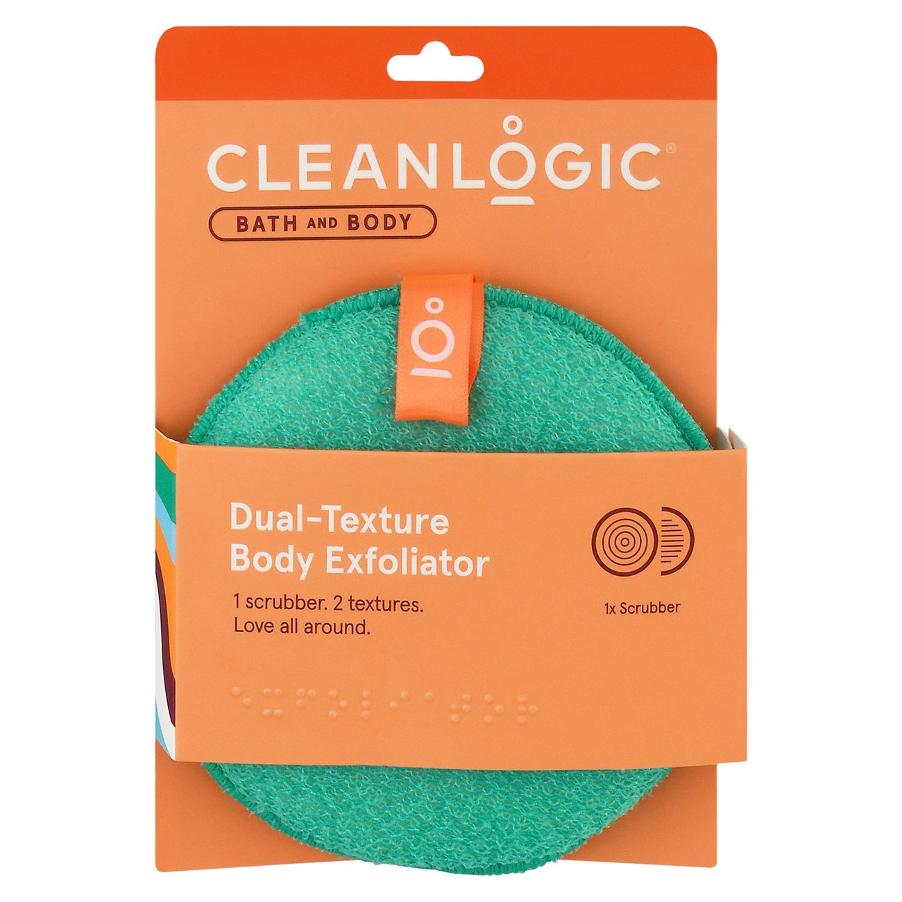 Cleanlogic Exfoliating Dual Texture Body Scrubber