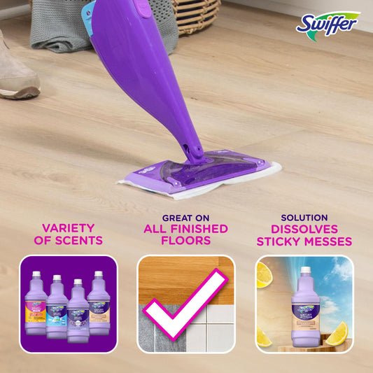 Swiffer WetJet Spray Mop Quickdry Formula Liquid Wood Floor Cleaner Refill