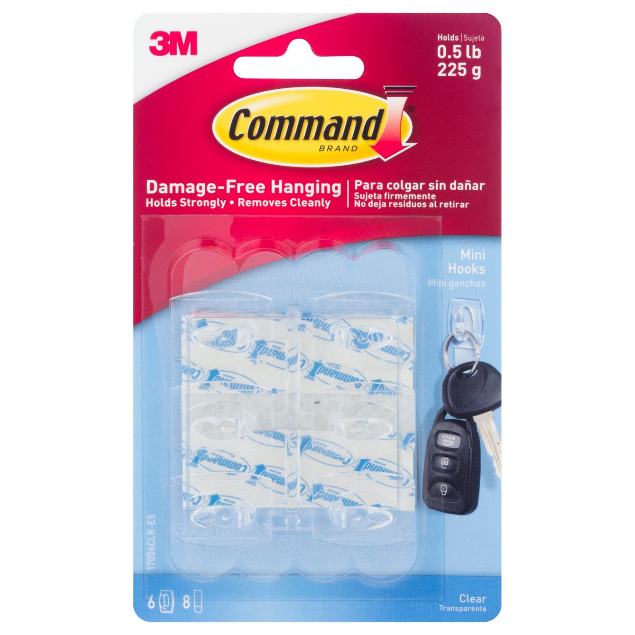 Command Mini Hooks - Clear