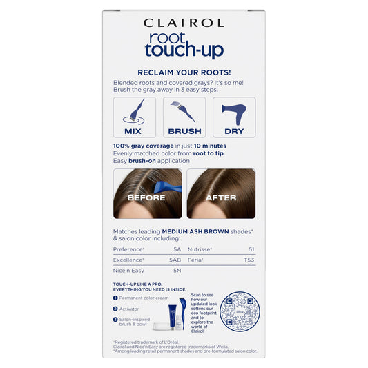 Clairol Nice 'N Easy Root Touch-Up Hair Color - 5A Medium Ash Brown Shades