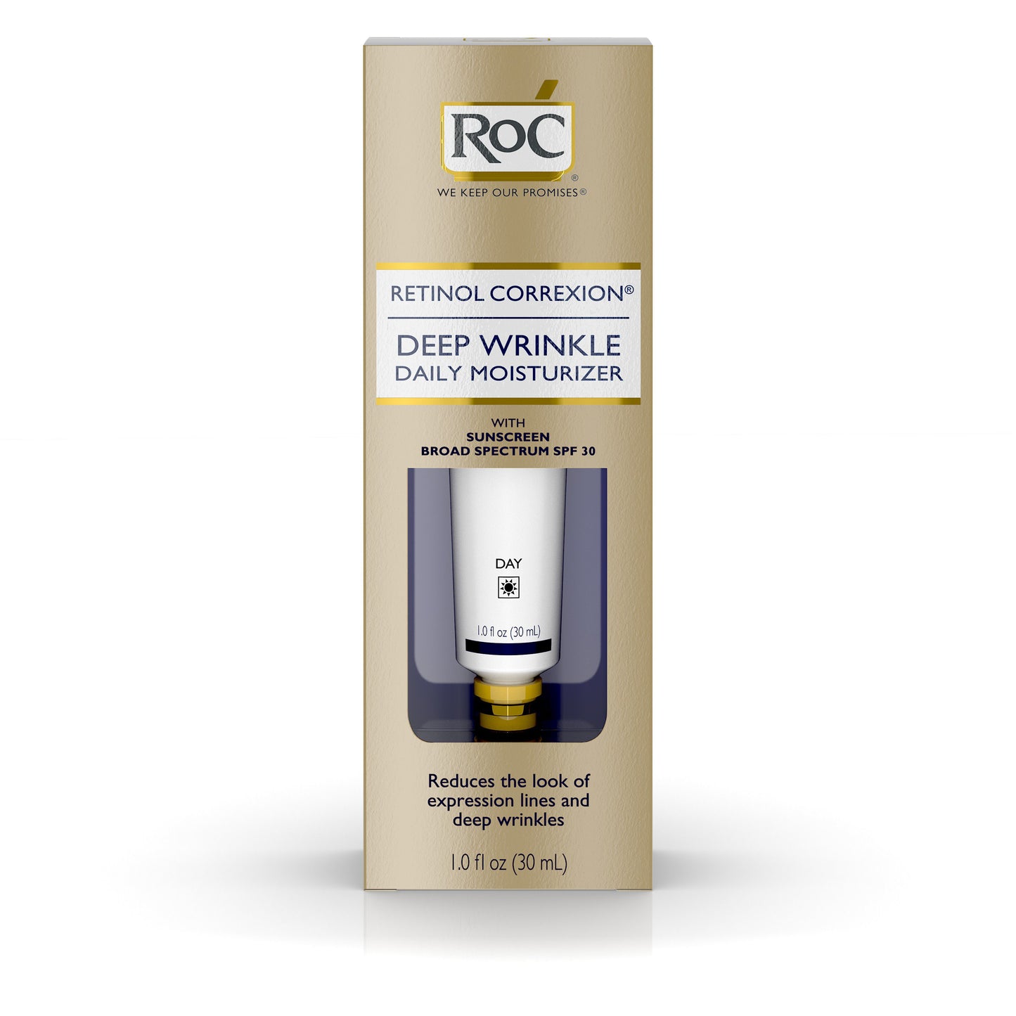 RoC Retinol Correxion Deep Wrinkle Daily Moisturizer With Sunscreen Broad Spectrum SPF 30