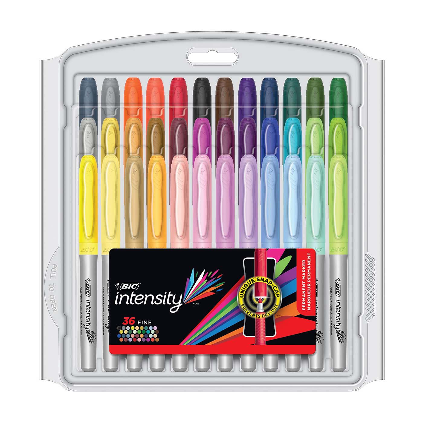 BIC Intensity Fine Tip Permanent Markers - Assorted Ink