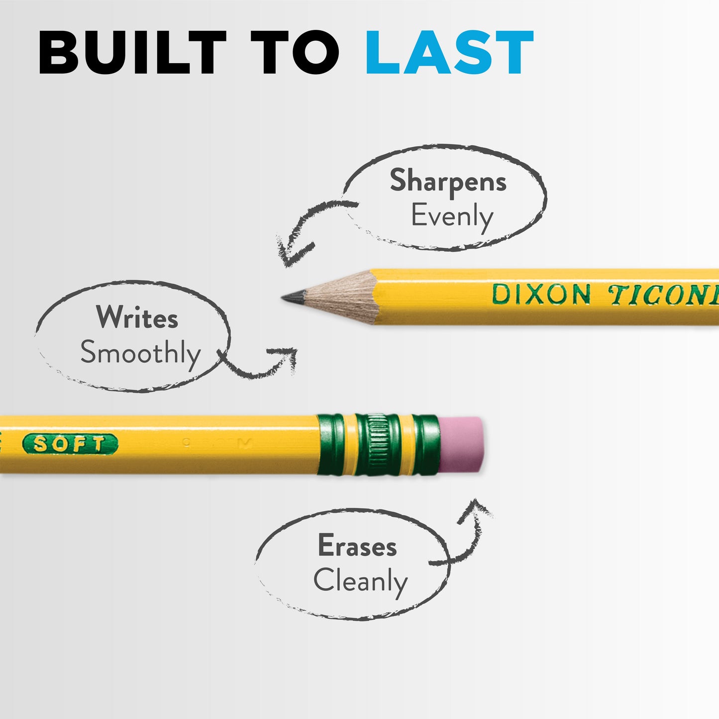 Ticonderoga Unsharpened No.2 Classic Wood Pencils