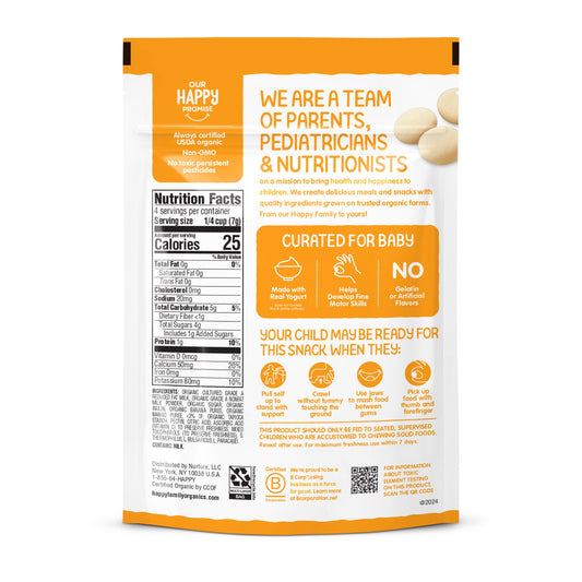 Happy Baby Organics Yogis Snack - Banana & Mango