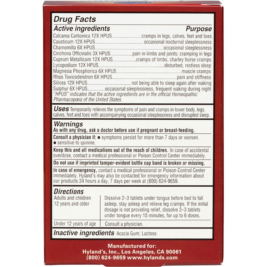 Hyland's Leg Cramps PM Nighttime Cramp Relief Tablets