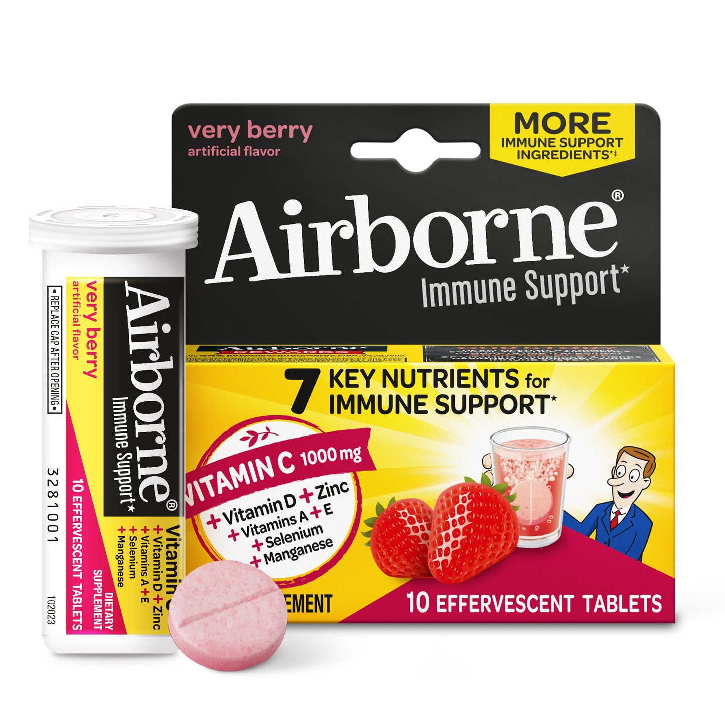 Airborne Effervescent Tablets Very Berry