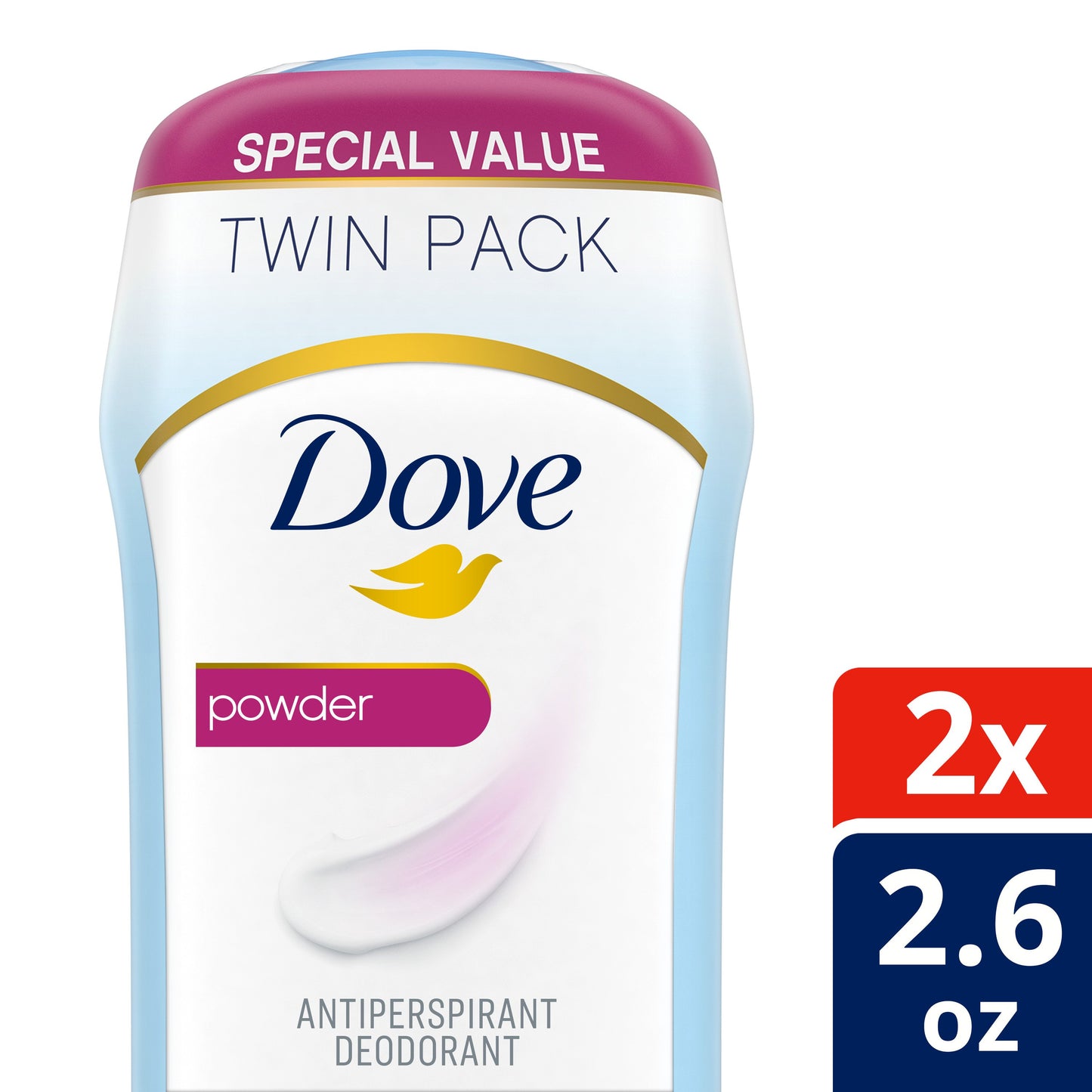 Dove Invisible Solid Antiperspirant Deodorant - Powder, 2.6 oz