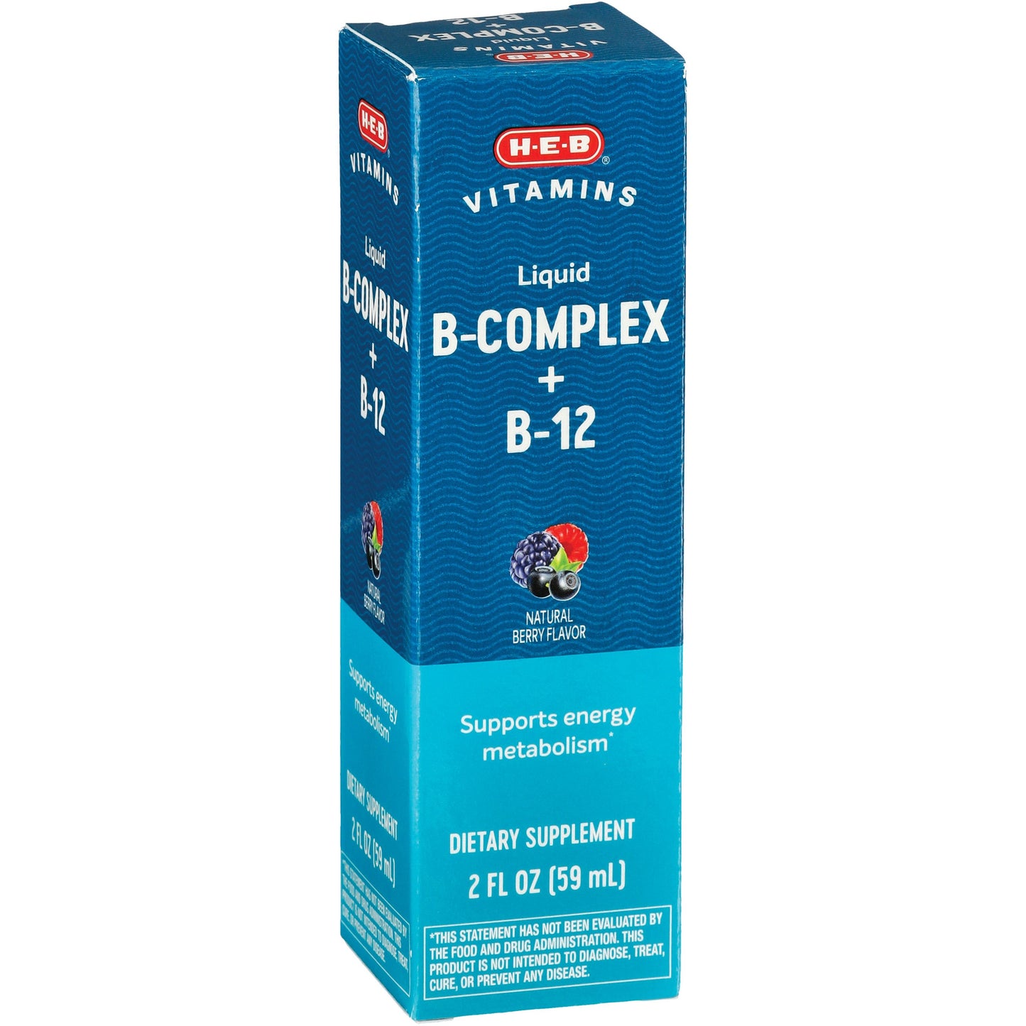 H-E-B Vitamins B-Complex + B-12 Liquid - Berry