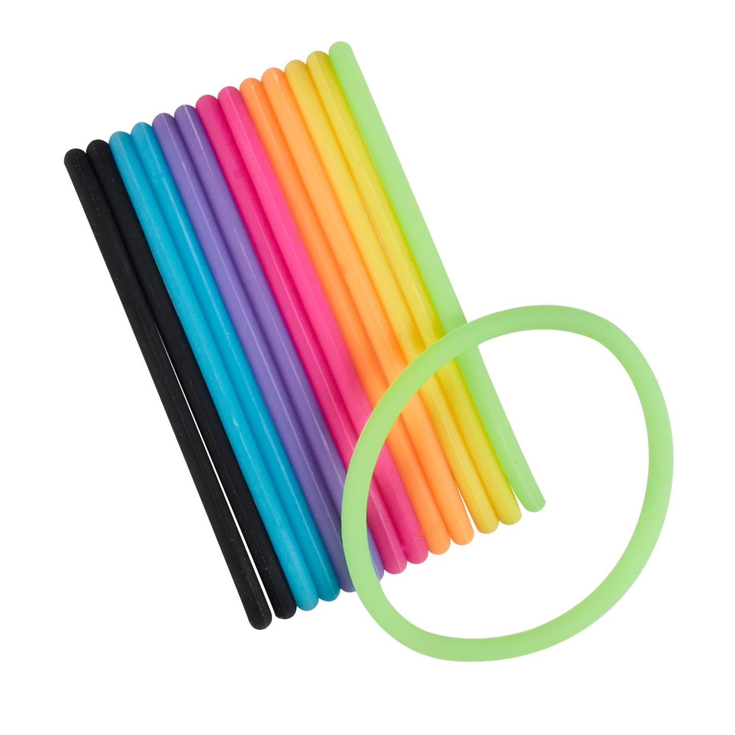 Scunci No-Slip Grip Bright Gel Elastics