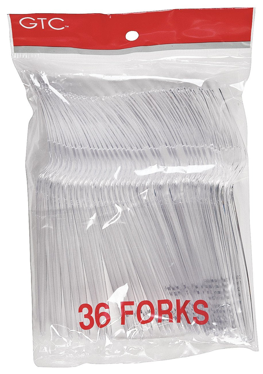 GTC Plastic Forks - Clear