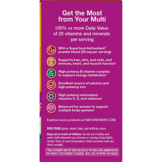 Nature's Way Alive! Women's Complete Daily Multivitamin Tablets