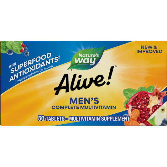 Nature's Way Alive! Men's Energy Complete Daily Multivitamin Tablets