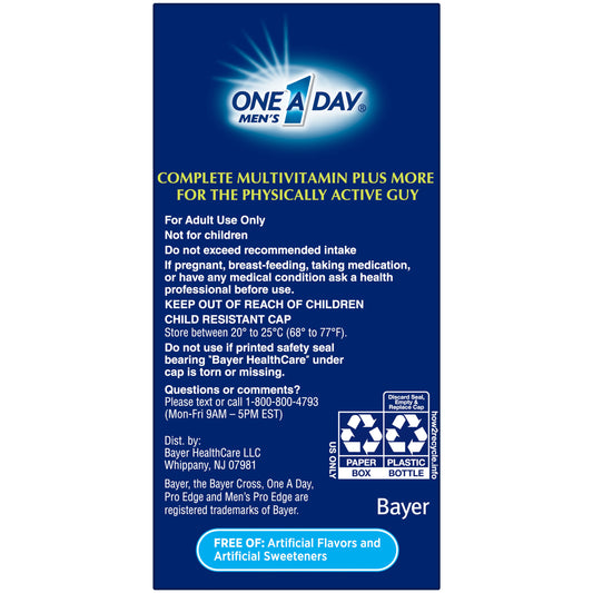 One A Day Men's Pro Edge Multivitamin Tablets