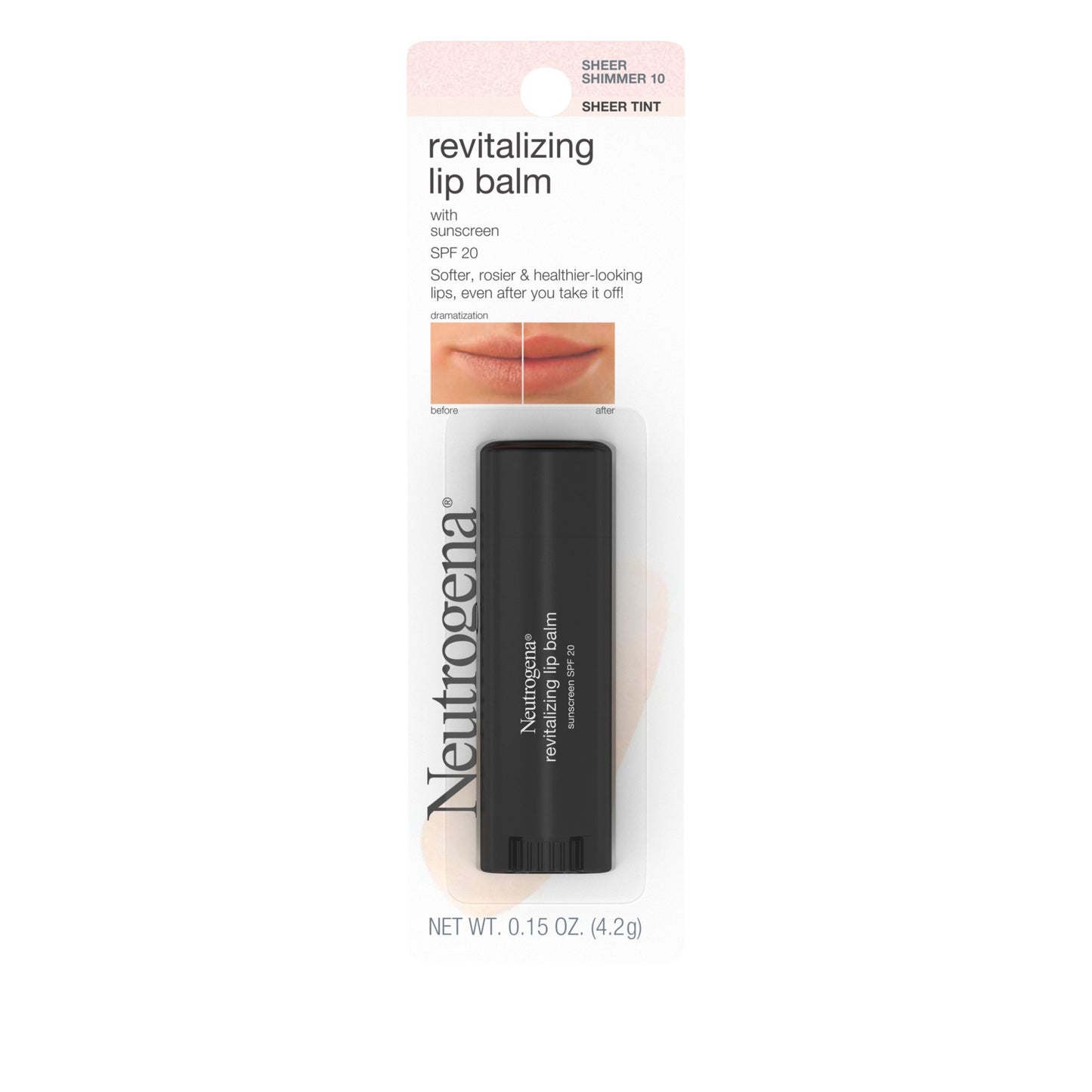 Neutrogena Revitalizing SPF 20 Tinted Lip Balm - Sheer Shimmer