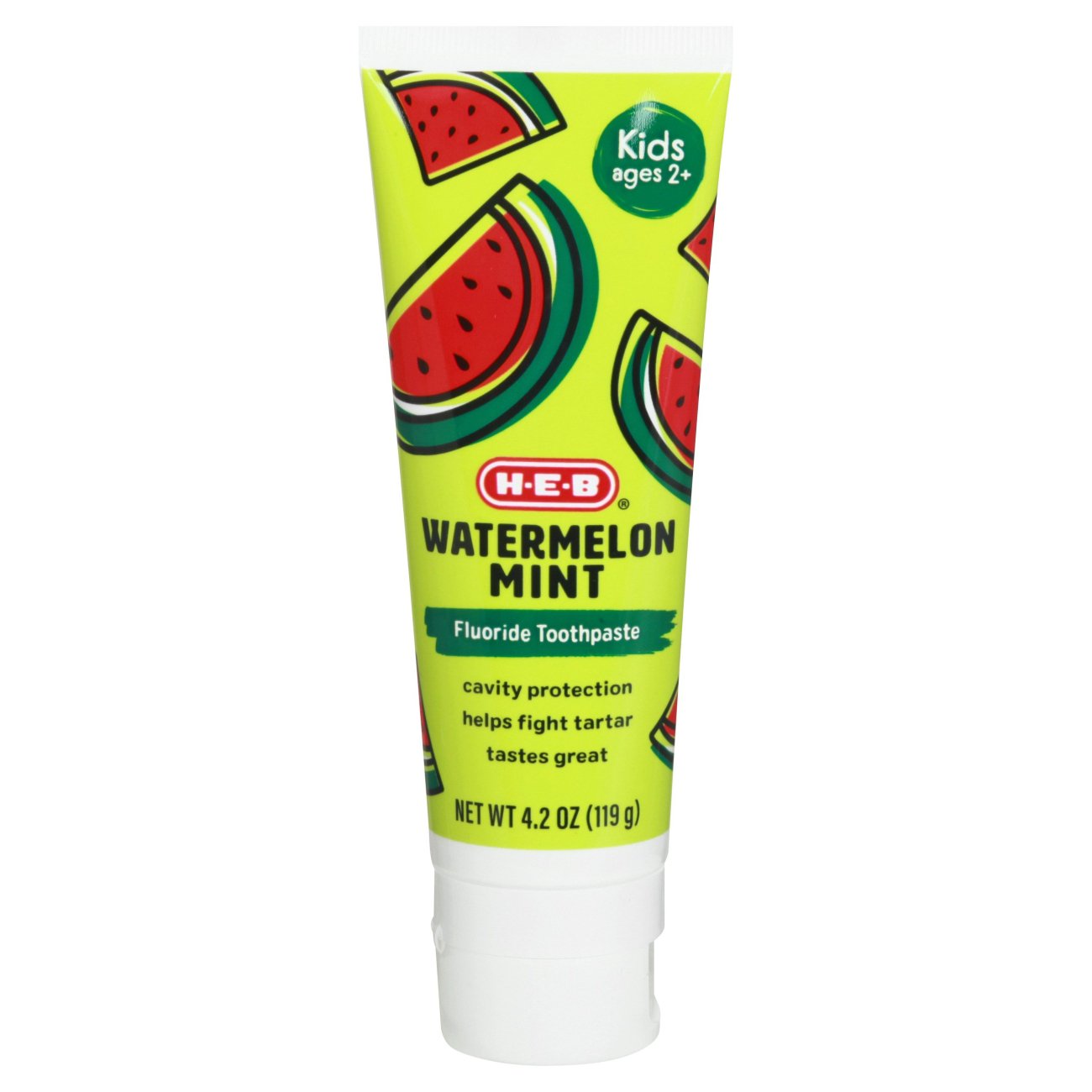 H-E-B Kids Cavity Protection Fluoride Toothpaste - Watermelon Mint