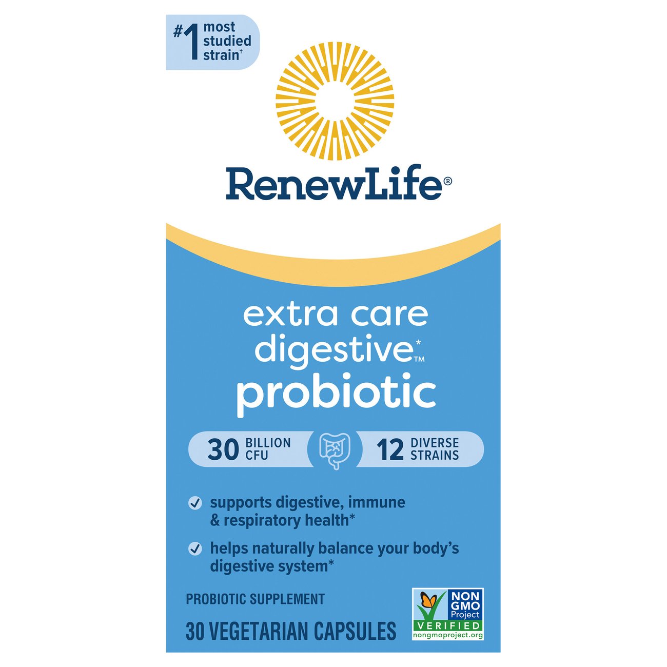 Renew Life Extra Care Digestive Probiotic Capsules