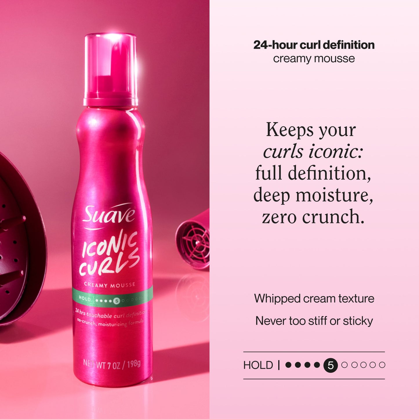 Suave Iconic Curls Creamy Hair Mousse