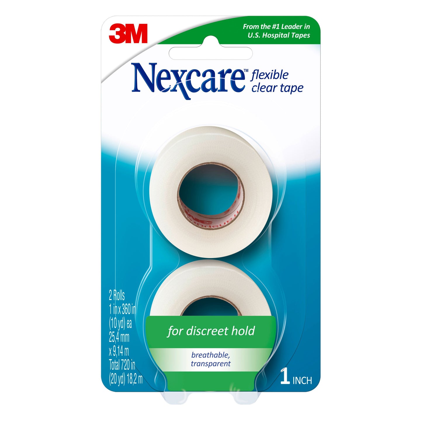 Nexcare 1 Inch Flexible Clear Tape
