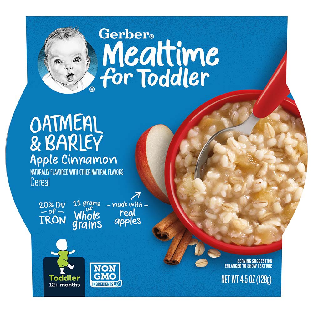 Gerber Mealtime for Toddler Oatmeal & Barley - Apple Cinnamon