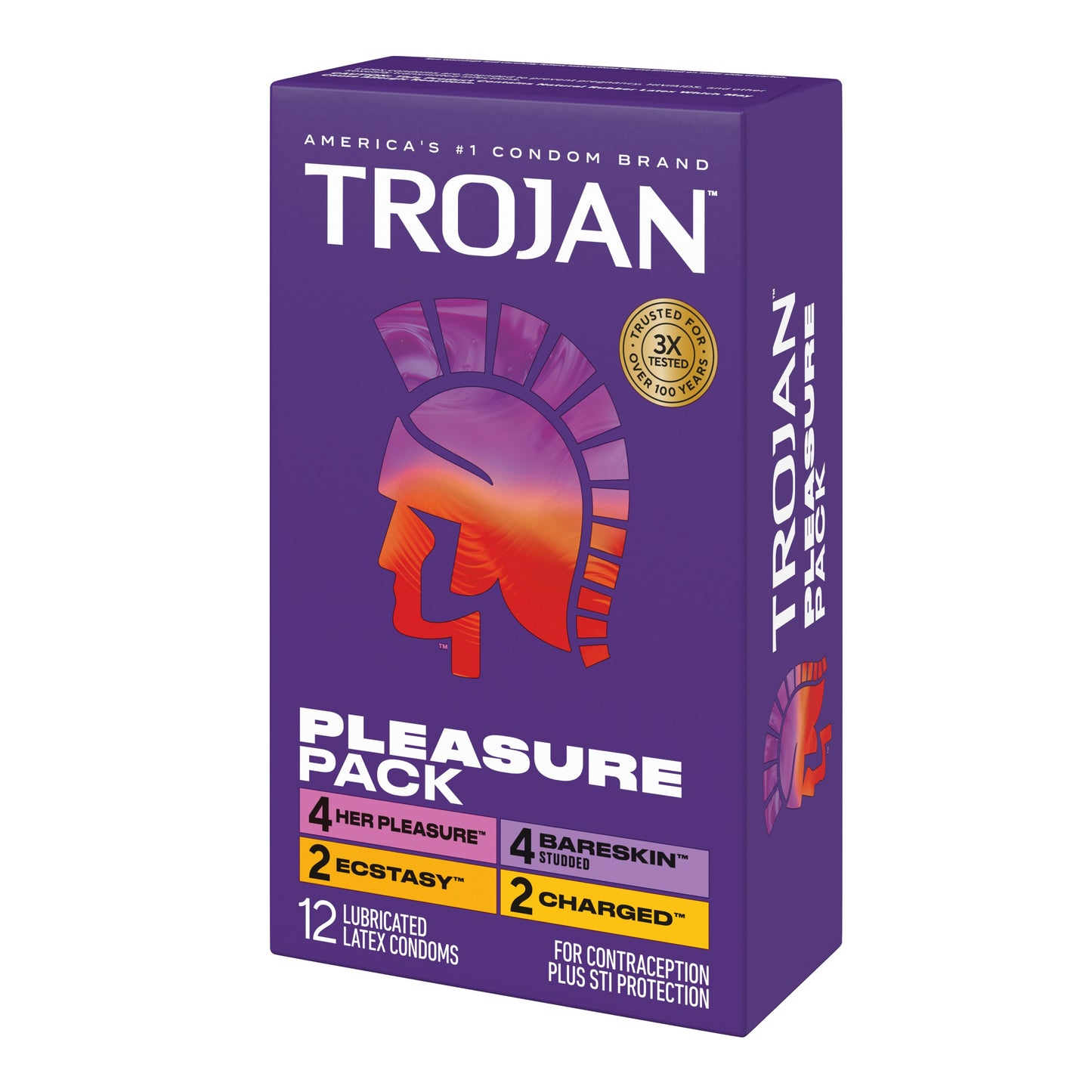 Trojan Pleasure Pack Lubricated Condoms