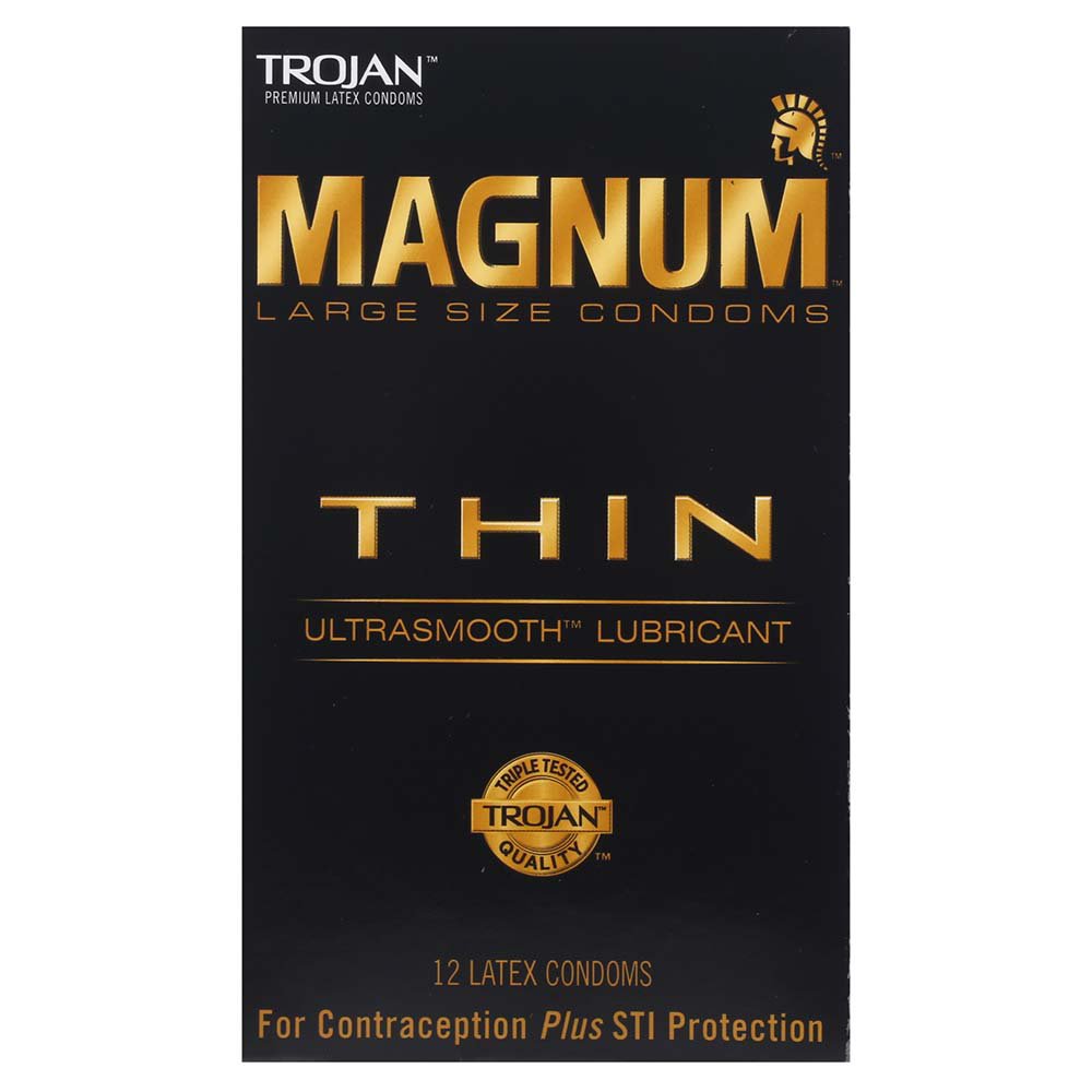 Trojan Magnum Thin Lubricated Condoms