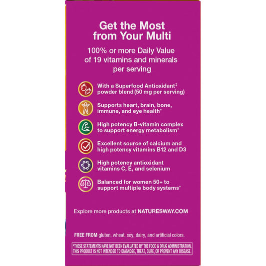 Nature's Way Alive! Women's 50+ Complete Daily Multivitamin Tablets