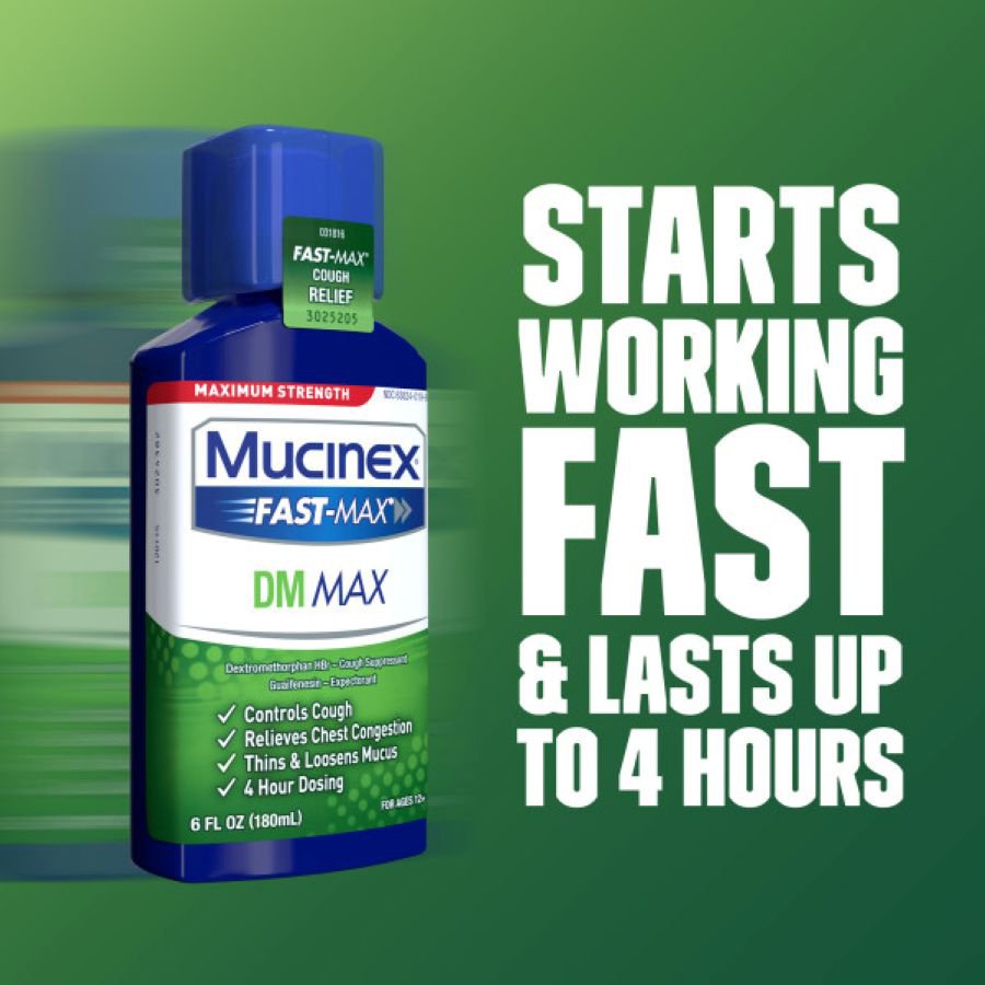 Mucinex FAST-MAX DM Cough & Chest Congestion Adult Liquid