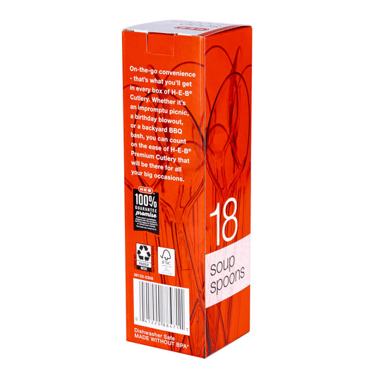 H-E-B Plastic Texas-Size Spoons - Clear